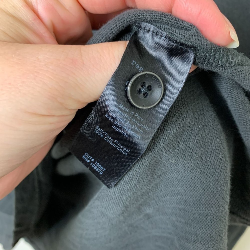 Rag & Bone Standard Issue Gray Henley - image 5